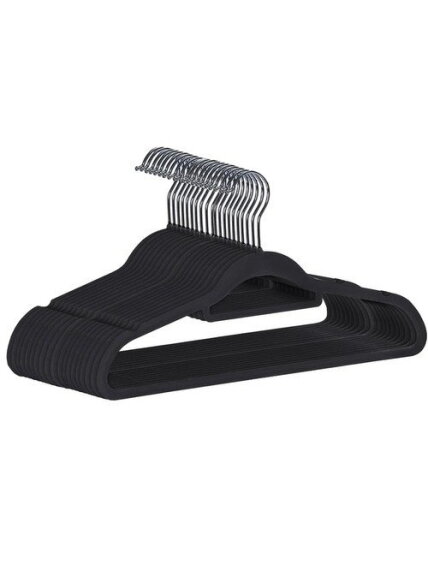 Drabužių kabykla 20 vnt - juoda Ruhhy 22536 3 Drabužių kabykla 20 vnt - juoda Ruhhy 22536 3