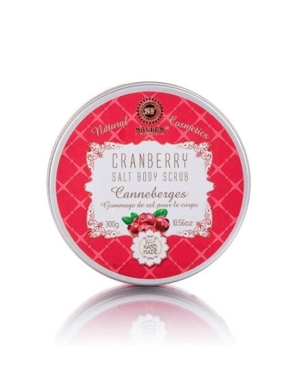 Druskos šveitiklis kūnui CRANBERRY, 300 g 1 Druskos šveitiklis kūnui CRANBERRY, 300 g 1