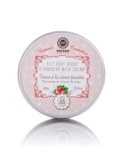 Druskos šveitiklis kūnui STRAWBERRIES AND CREAM, 300 g 1