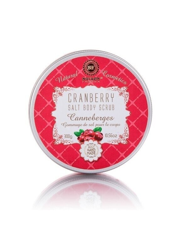Druskos šveitiklis kūnui CRANBERRY, 300 g 1 Druskos šveitiklis kūnui CRANBERRY, 300 g 1