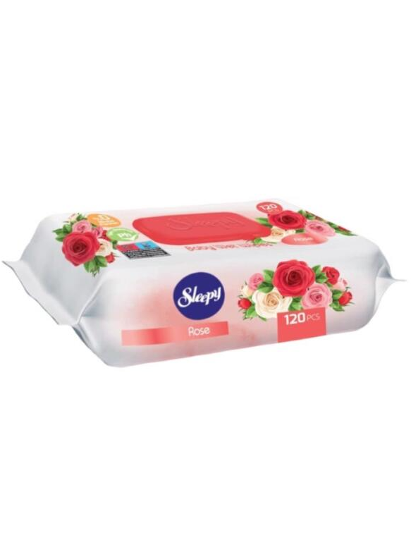 Drėgnos servetėlės Sleepy Rose, 120vnt Drėgnos servetėlės Sleepy Rose, 120vnt
