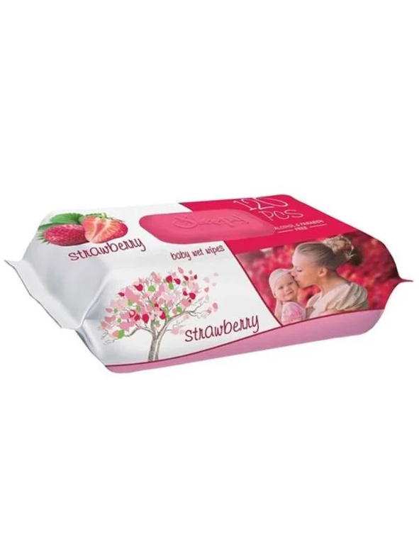 Drėgnos servetėlės Sleepy Strawberry, 120 vnt. Drėgnos servetėlės Sleepy Strawberry, 120 vnt.