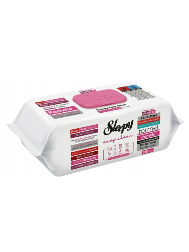 Drėgnos universalios valymo servetėlės Sleepy Easy Clean Pomelo, 100 vnt 1 Drėgnos universalios valymo servetėlės Sleepy Easy Clean Pomelo, 100 vnt 1