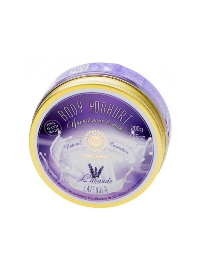 Drėkinamasis kūno jogurtas LAVENDER Saules Fabrika, 200 g 1 Drėkinamasis kūno jogurtas LAVENDER Saules Fabrika, 200 g 1
