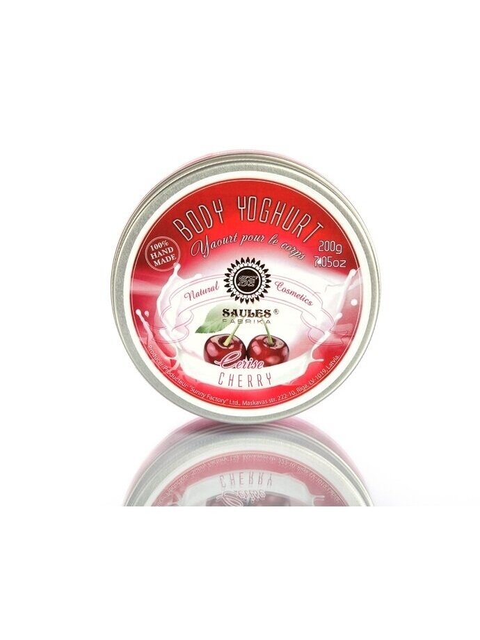 Drėkinamasis kūno jogurtas CHERRY Saules Fabrika 200 g 1 Drėkinamasis kūno jogurtas CHERRY Saules Fabrika 200 g 1