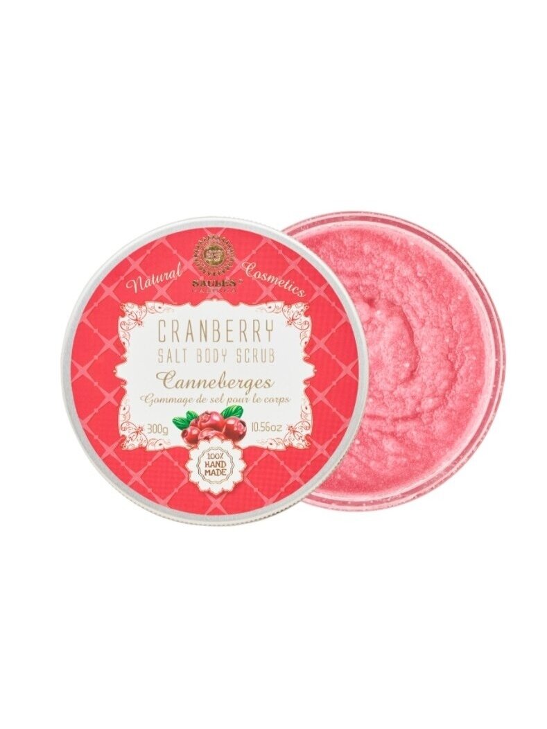 Druskos šveitiklis kūnui CRANBERRY, 300 g Druskos šveitiklis kūnui CRANBERRY, 300 g
