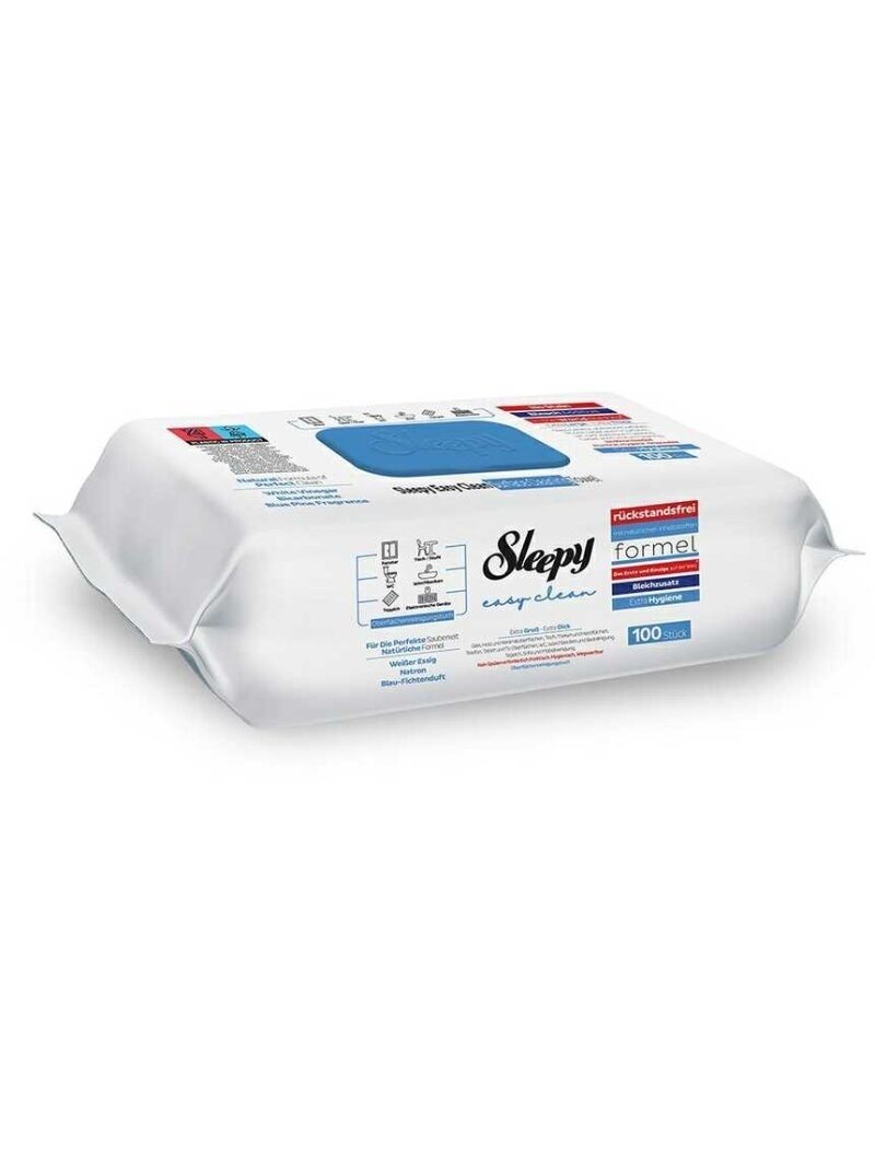 Drėgnos servetėlės Sleepy bleach (su balikliu) 100 vnt. Drėgnos servetėlės Sleepy bleach (su balikliu) 100 vnt.