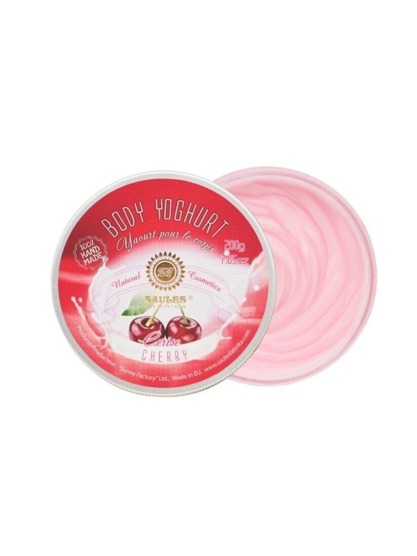 Drėkinamasis kūno jogurtas CHERRY Saules Fabrika 200 g