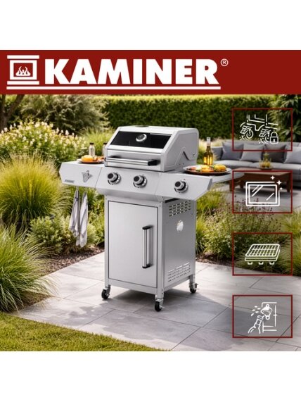 Dujinis grilis 2+1 10kW Varen 3.0 Kaminer 2 Dujinis grilis 2+1 10kW Varen 3.0 Kaminer 2