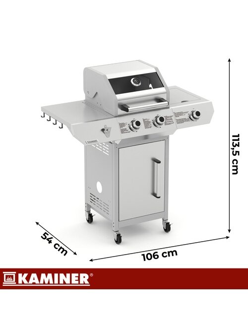 Dujinis grilis 2+1 10kW Varen 3.0 Kaminer 1