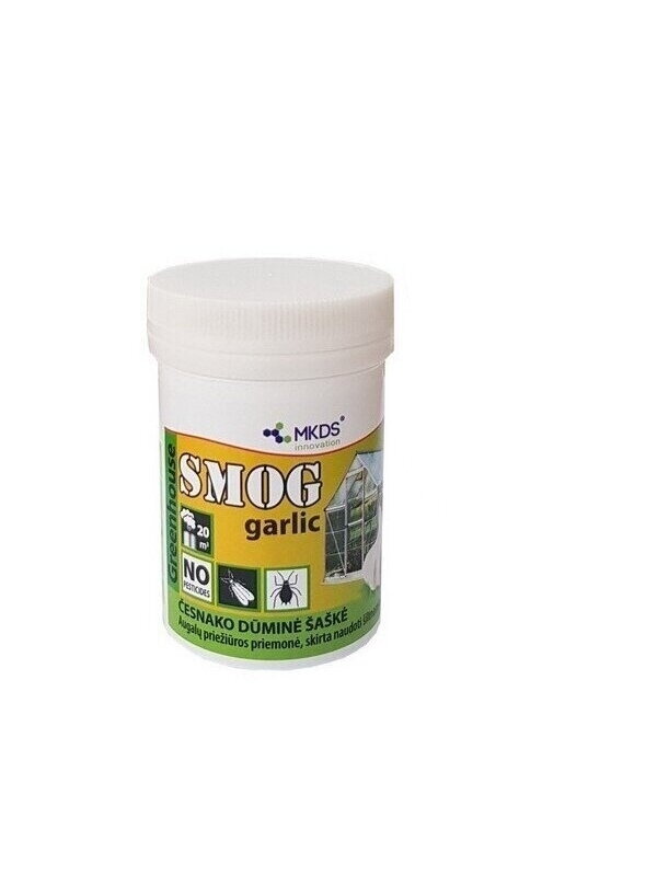 Dūminė šaškė šiltnamiams SMOG Garlic, 30 g