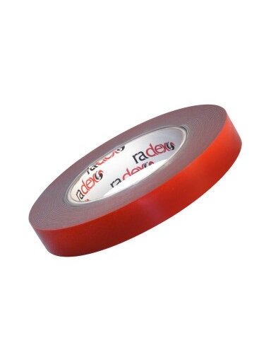 Dvipusė lipni juosta 9mmx10m HSA storis 0.8mm RADEX Dvipusė lipni juosta 9mmx10m HSA storis 0.8mm RADEX