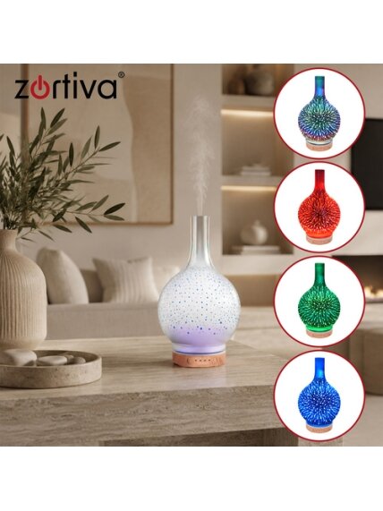 Kvapų difuzorius-drėkintuvas, 200 ml, „Zortiva“ 4 Kvapų difuzorius-drėkintuvas, 200 ml, „Zortiva“ 4