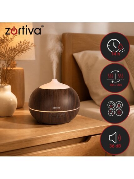 Kvapų difuzorius – drėkintuvas, 400 ml, „Zortiva“ 3