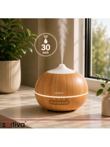 Kvapų difuzorius – drėkintuvas, 400 ml, „Zortiva“ 24