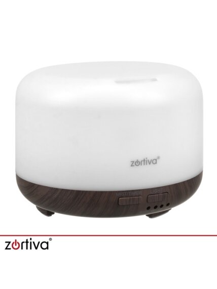 Kvapų difuzorius – LED drėkintuvas su nuotolinio valdymo pultu „Zortiva“ 15