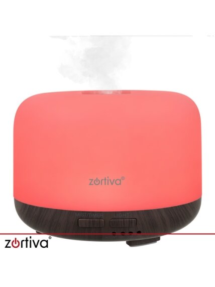 Kvapų difuzorius – LED drėkintuvas su nuotolinio valdymo pultu „Zortiva“ 9
