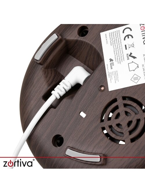 Kvapų difuzorius – LED drėkintuvas su nuotolinio valdymo pultu „Zortiva“ 10