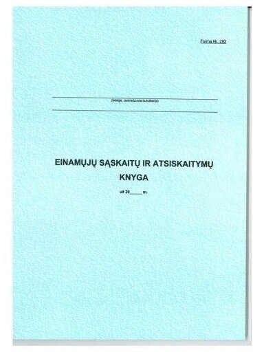 Einamų sąskaitų ir atsiskaitymų knyga 292, A4 (48)  0720-060