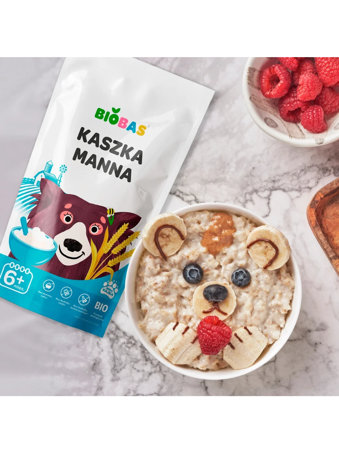 Ekologiška manų košė BioBas, 200g 1