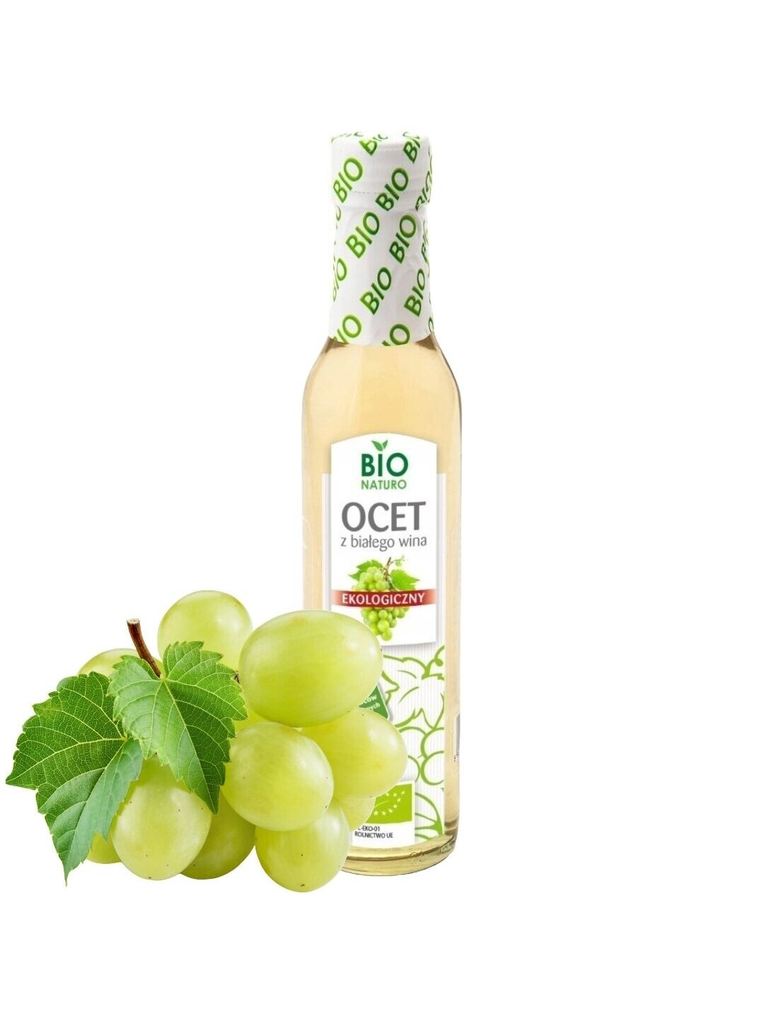 Ekologiškas baltojo vyno actas 6% BIO Naturo, 250 ml