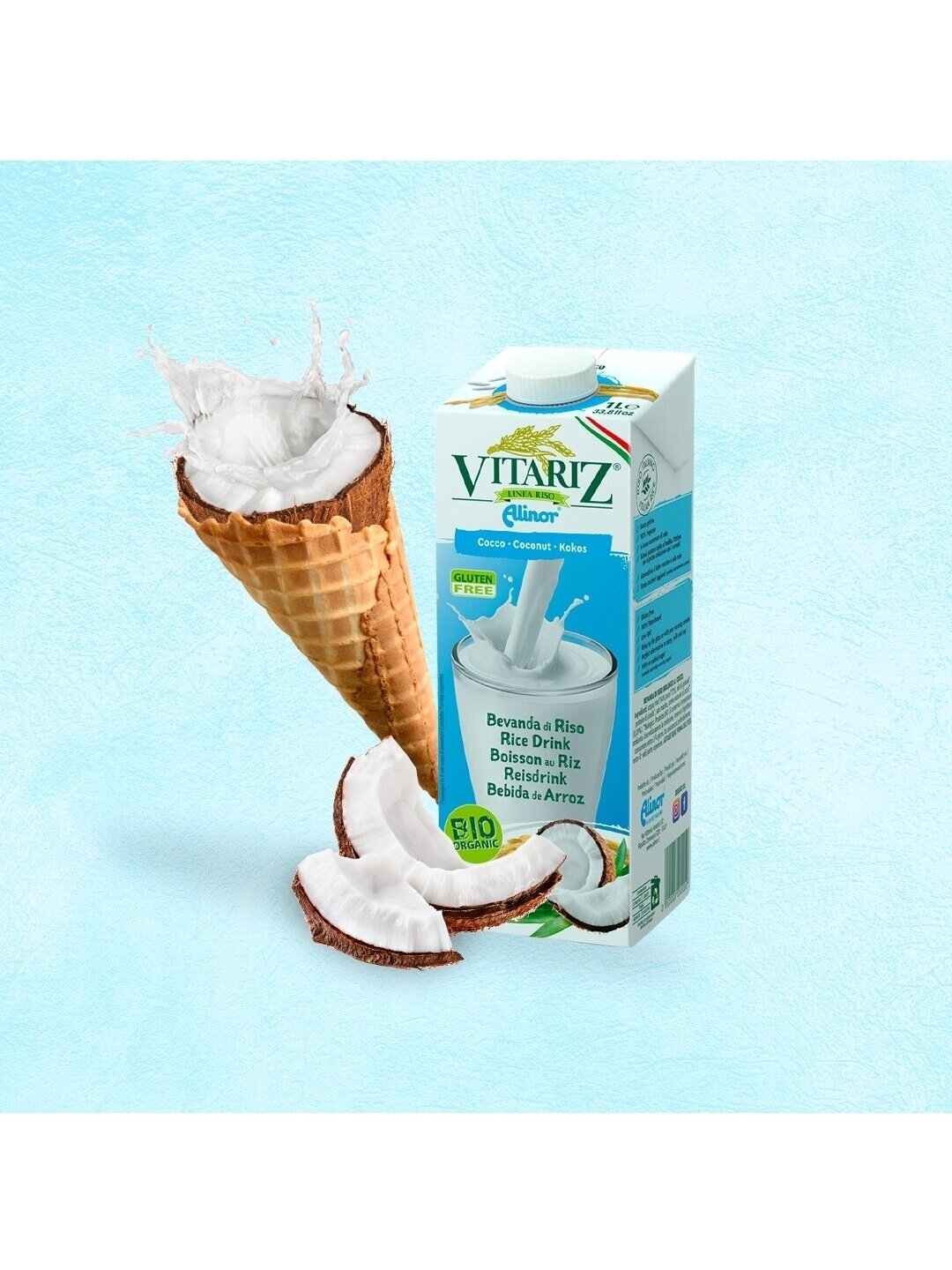 Ekologiškas kokosų ir ryžių gėrimas Vitariz, 1L 2 Ekologiškas kokosų ir ryžių gėrimas Vitariz, 1L 2