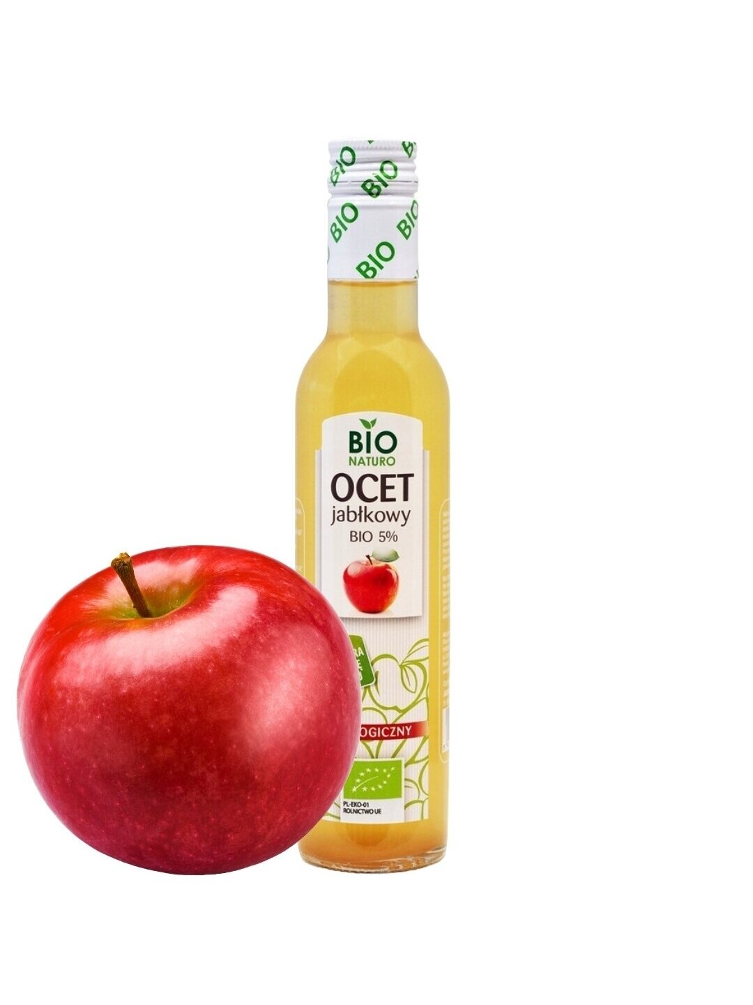 Ekologiškas obuolių actas 5% BIO Naturo, 250ml