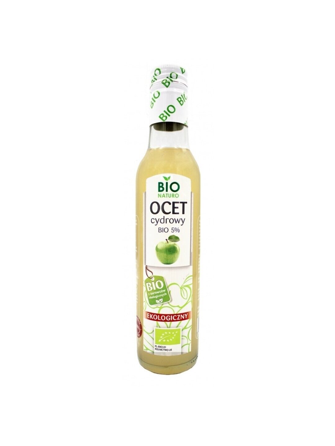 Ekologiškas obuolių sidro actas 5%  BIO Naturo, 250ml