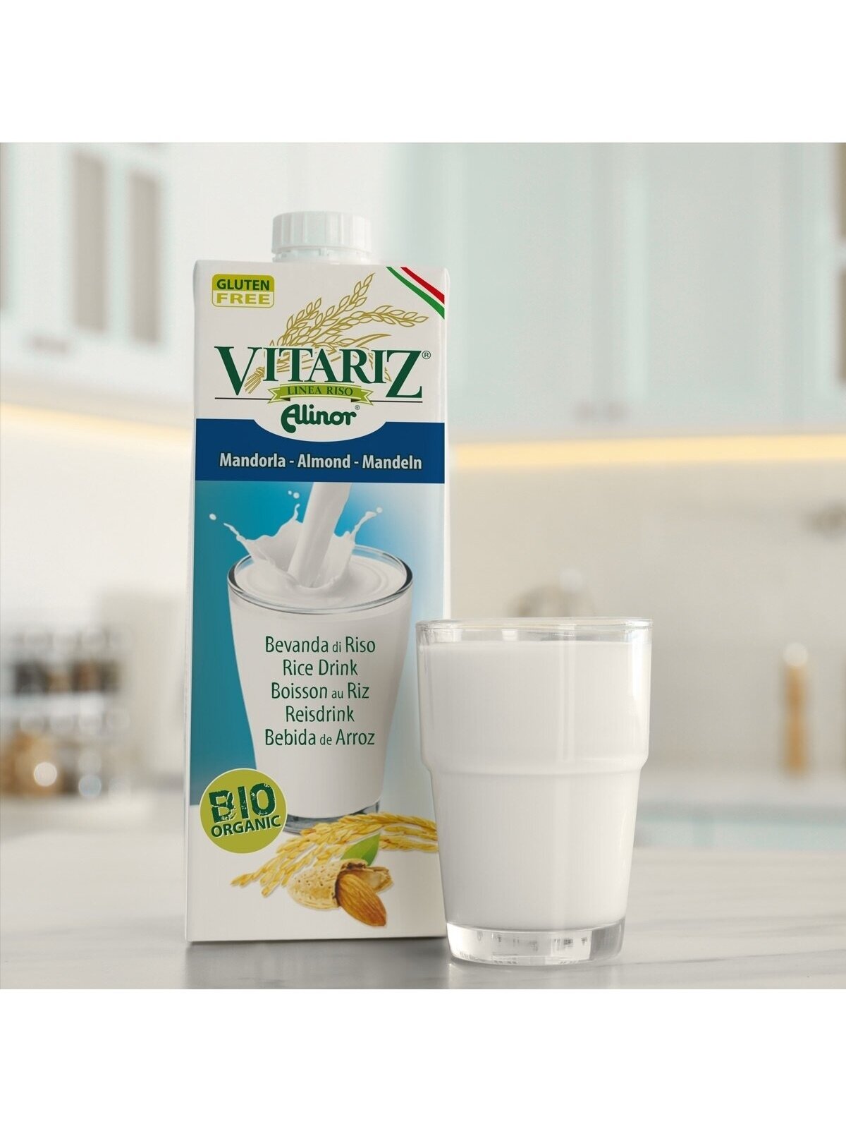 Ekologiškas ryžių gėrimas su migdolais Vitariz, 1l 2