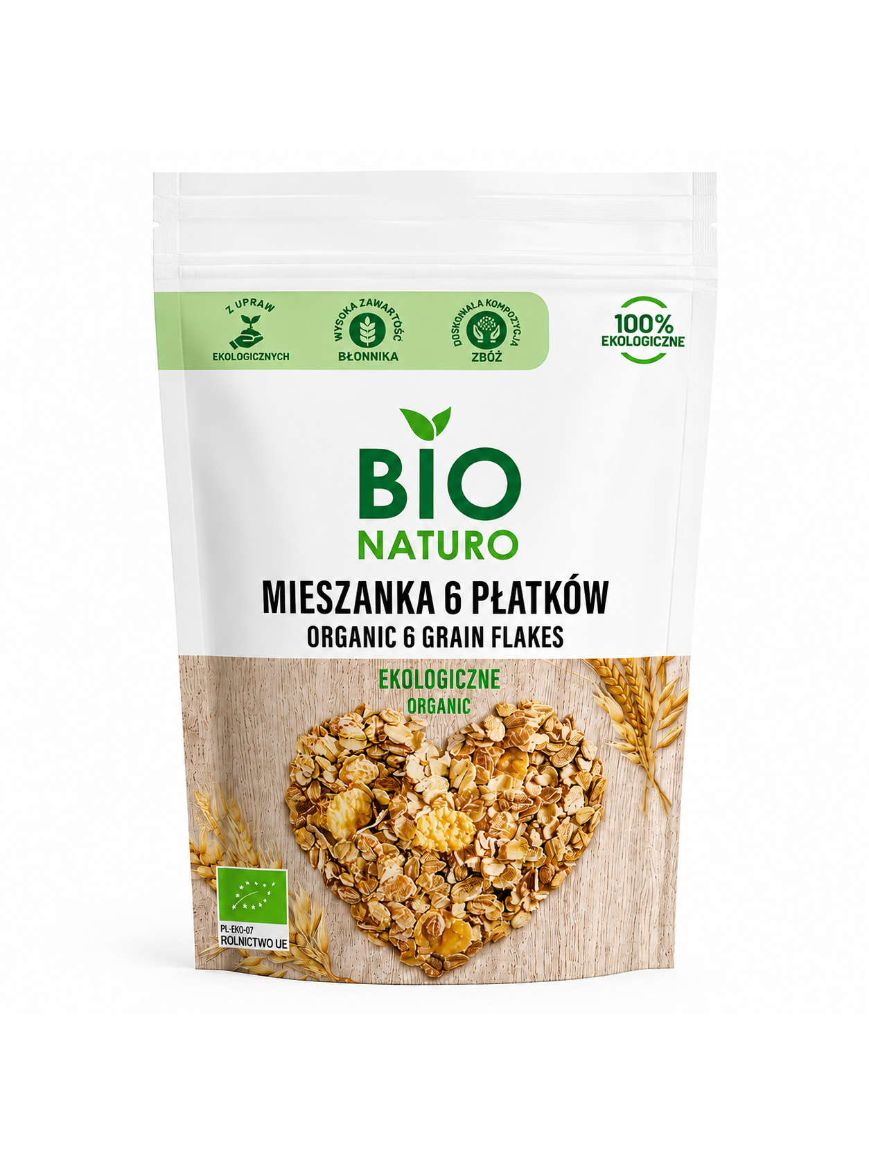 Ekologiškas 6 dribsnių mišinys BIO Naturo, 300 g Ekologiškas 6 dribsnių mišinys BIO Naturo, 300 g