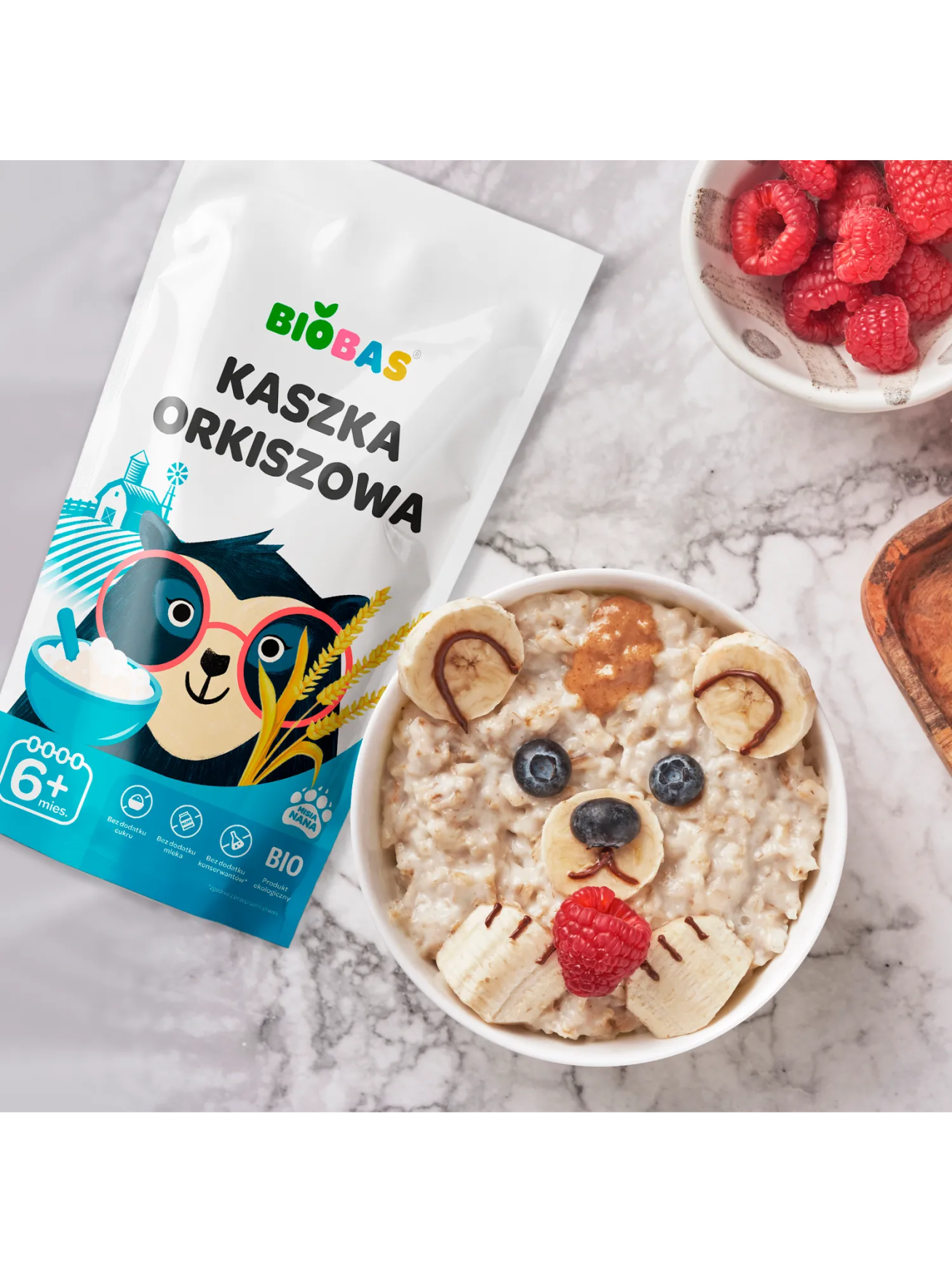 Ekologiška speltos kviečių košė BioBas, 200g 1 Ekologiška speltos kviečių košė BioBas, 200g 1