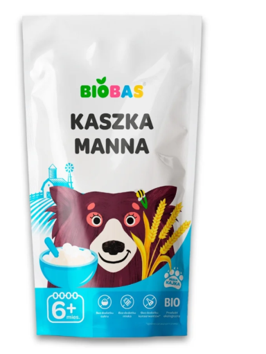 Ekologiška manų košė BioBas, 200g