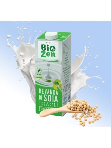 Ekologiškas begliutenis sojų gėrimas BioZen, 1l Ekologiškas begliutenis sojų gėrimas BioZen, 1l
