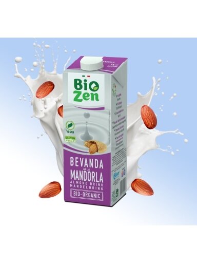 Ekologiškas migdolų gėrimas BioZen, 1l Ekologiškas migdolų gėrimas BioZen, 1l