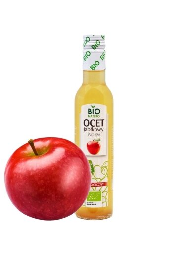 Ekologiškas obuolių actas 5% BIO Naturo, 250ml