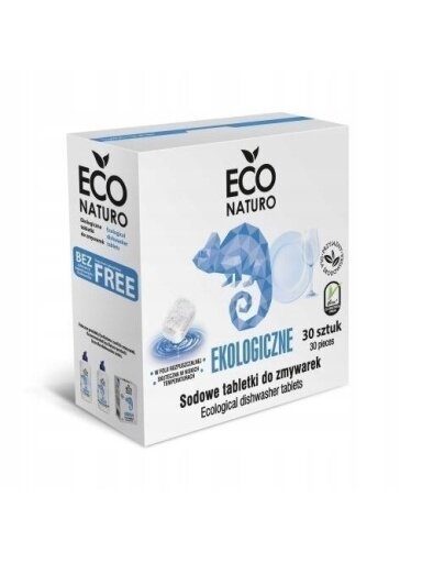Ekologiškos indaplovių tabletės EcoNaturo, 30 vnt.