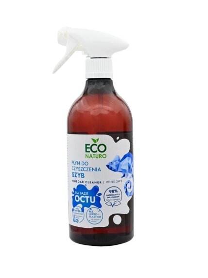 Ekologiškas acto pagrindo valiklis langams EcoNaturo, 750ml Ekologiškas acto pagrindo valiklis langams EcoNaturo, 750ml
