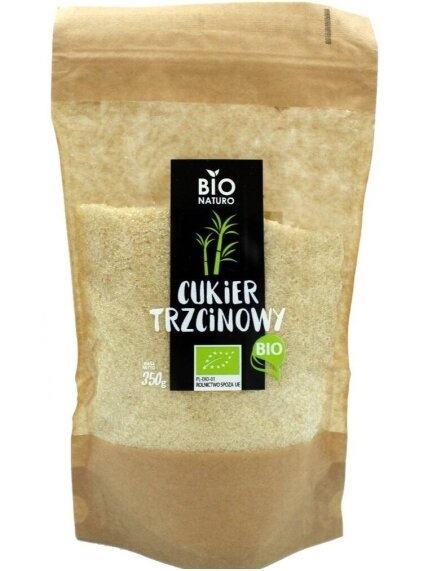 Ekologiškas cukranendrių cukrus BIO Naturo, 350g Ekologiškas cukranendrių cukrus BIO Naturo, 350g