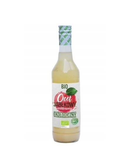 Ekologiškas nefiltruotas obuolių actas 5% BIO Naturo, 500ml Ekologiškas nefiltruotas obuolių actas 5% BIO Naturo, 500ml