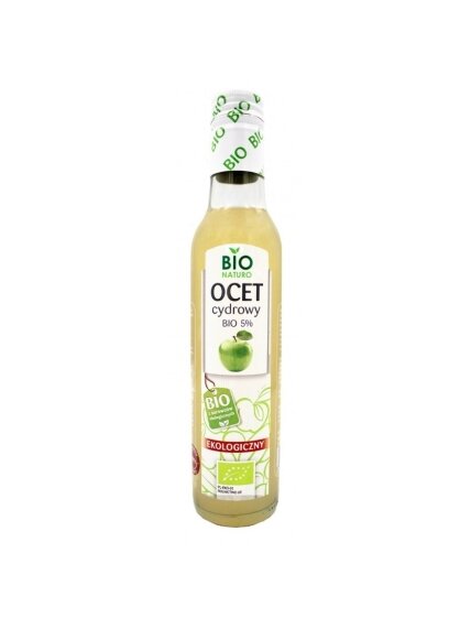 Ekologiškas obuolių sidro actas 5% BIO Naturo, 250ml Ekologiškas obuolių sidro actas 5% BIO Naturo, 250ml