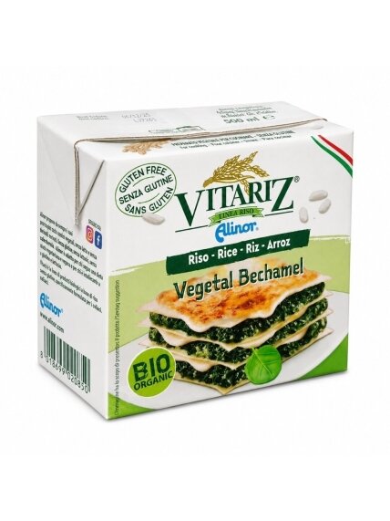 Ekologiškas ryžių bešamelio padažas Vitariz, 500 ml Ekologiškas ryžių bešamelio padažas Vitariz, 500 ml