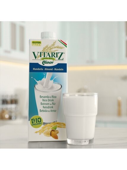 Ekologiškas ryžių gėrimas su migdolais Vitariz, 1l 2