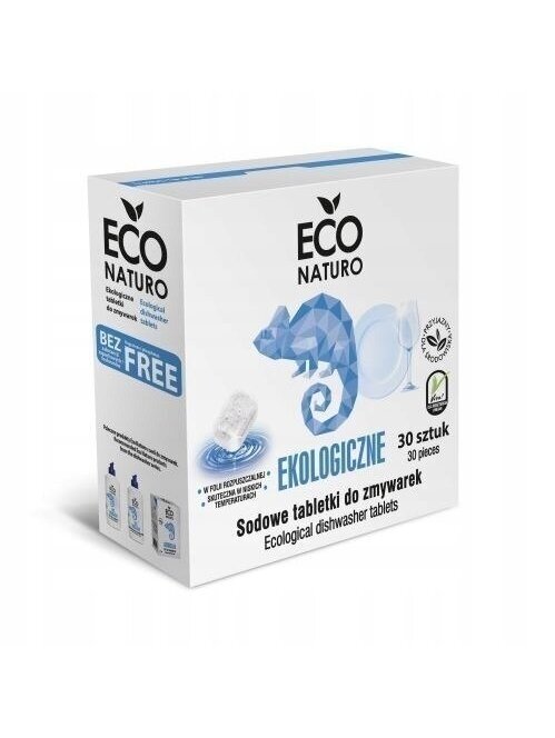 Ekologiškos indaplovių tabletės EcoNaturo, 30 vnt. Ekologiškos indaplovių tabletės EcoNaturo, 30 vnt.