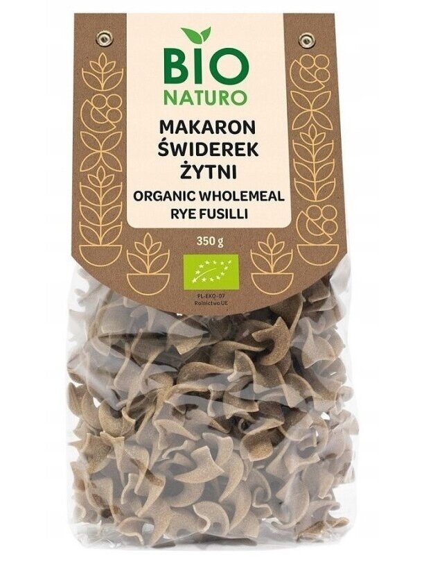 Ekologiški ruginiai spiraliniai makaronai BIO Naturo, 350g