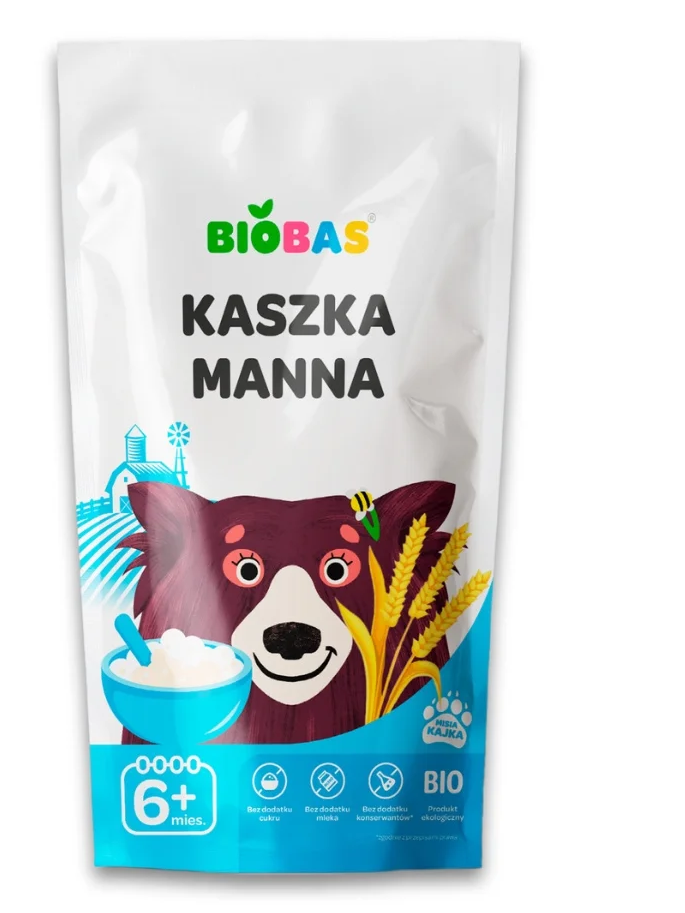 Ekologiška manų košė BioBas, 200g Ekologiška manų košė BioBas, 200g