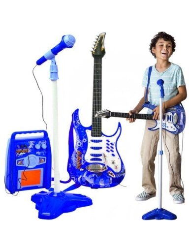 Elektrinė gitara+mikrofonas+dangaus stiprintuvas 22409