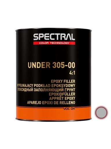 Epoksidinis užpildantis gruntas UNDER 305-00 P3 4+1 2,8L pilkas Epoksidinis užpildantis gruntas UNDER 305-00 P3 4+1 2,8L pilkas