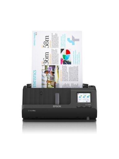 Epson ES-C380W ADF + Sheet-fed Skeneris A4 Spalvotas 30 ppm 600x600 DPI USB Wi-Fi