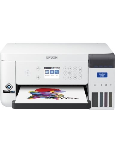 Epson SureColor SC-F100 Dažų sublimacijos spausdintuvas spalvotas A4 USB Wi-Fi Ethernet LAN