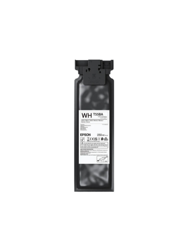Epson UltraChrome DG2 T55BA (C13T55BA00) 250 ml Rašalinė kasetė, Balta